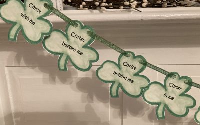 Saint Patrick’s Prayer Shamrock Garland or Wreath