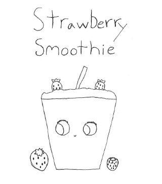 smoothie coloring page