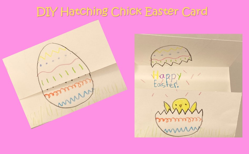 ADORABLE Hatching Chick Easter Card