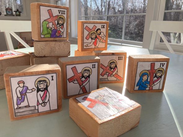 Stations of the Cross toddler blocks