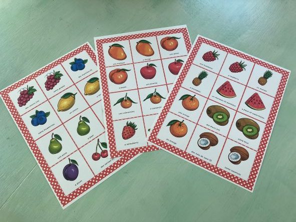 french fruit memory game