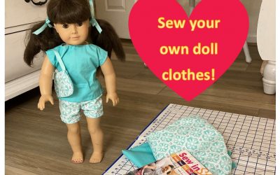 Hand-sewn doll clothes