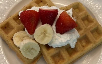 Beautiful Sunday Waffles {gluten-free, high protein, low-carb}