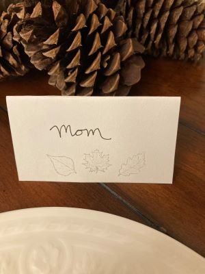 fall place card
