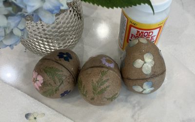 Dried Flower Paper Eggs