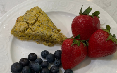 Lemon Poppy Seed Scones {paleo, grain-free, dairy-free, egg-free}